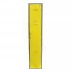 Locker metálico dual grande - 1 puerta amarillo